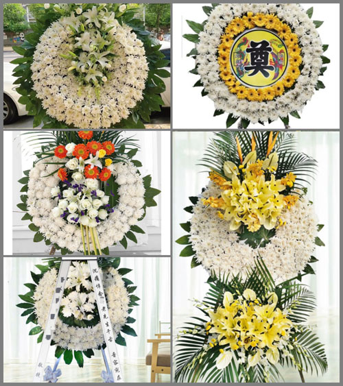 安徽淮南市凤台县关店乡幸福村花圈速递